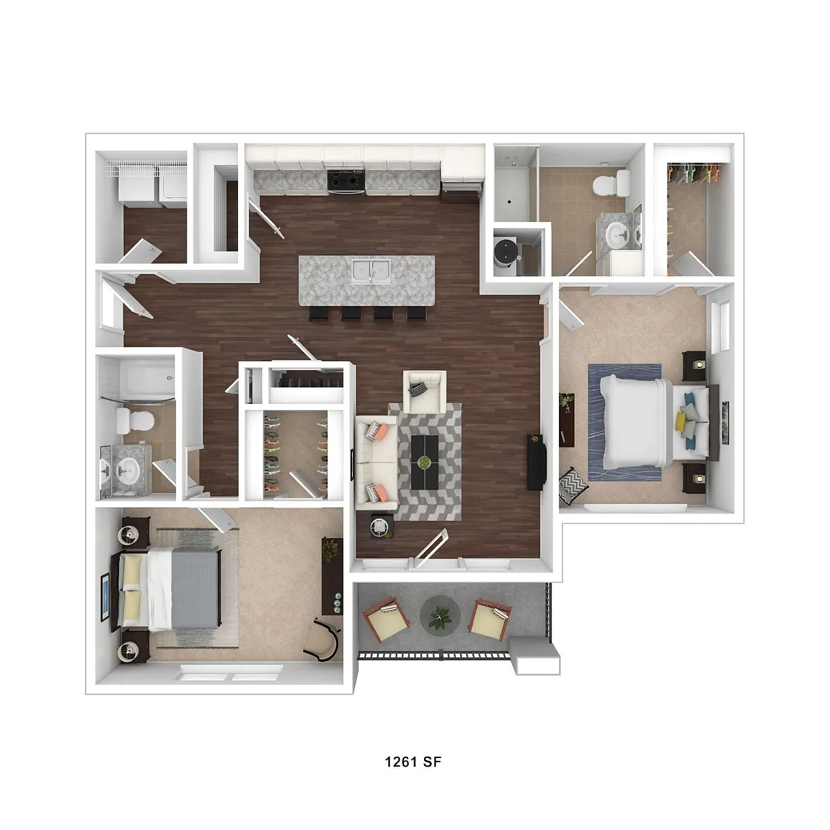Floor plan 2 Bedroom Premier Grand