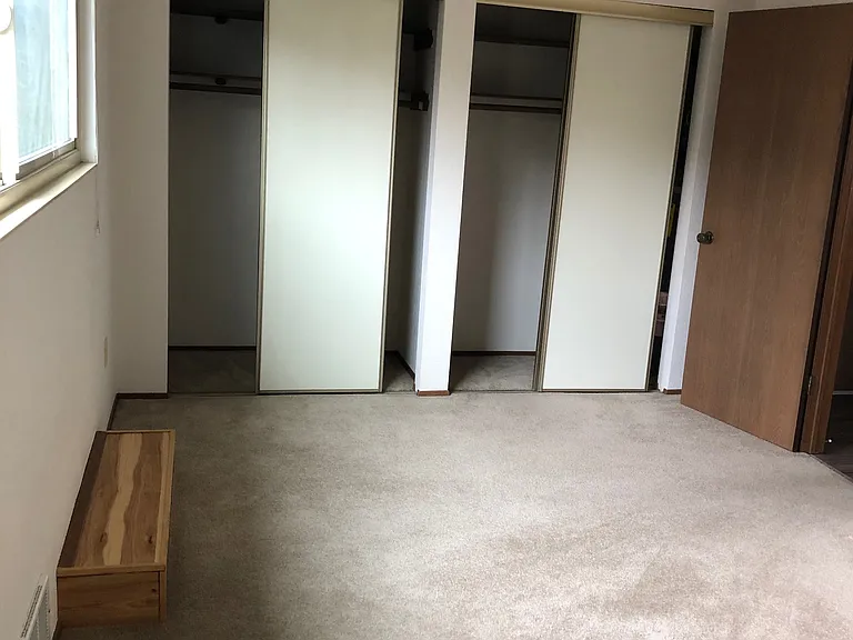 CLOSETS BEHIND SLIDING DOORS
IN ADDITION TO MIRROR CLOSET