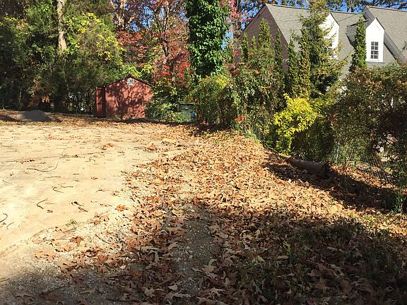 Tool shed in back corner