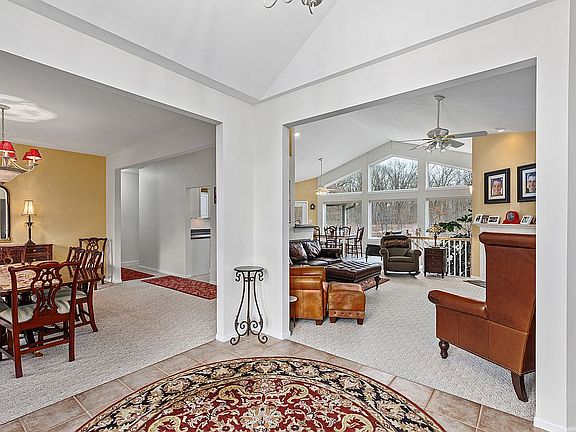 Foyer, formal dining left.