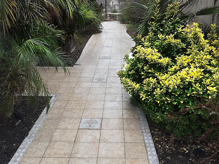 Garden sidewalk