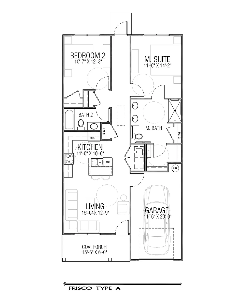 Floor plan Frisco - Type A