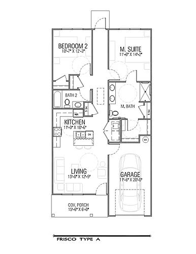 Floor plan Frisco - Type A