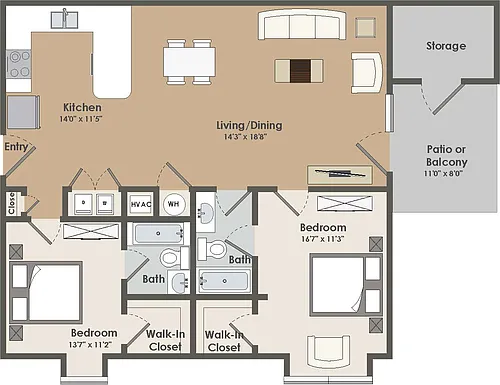 Floor plan Beach Chic Paddington