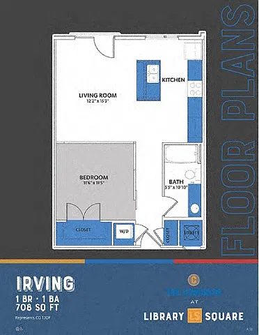 Floor plan The Congress at Library Square Irving