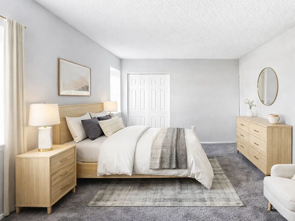 Step into the elegance of Hamilton Estates Apartments, where modern design meets comfort. Each spacious bedroom is crafted for relaxation with stylish decor and ample natural light. Schedule your tour today and elevate your living experience!