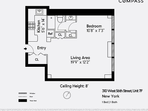 2nd image of 310 W 56th St APT 7F