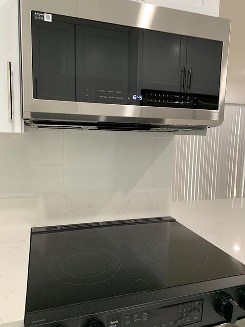 built in microwave
stove