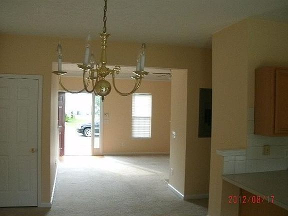 Dining room open to living room