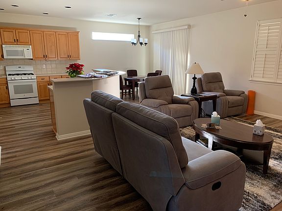 living room to kitchen view