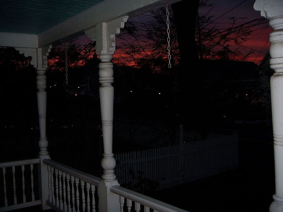 sunset view from front porch