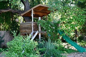Backyard treehouse