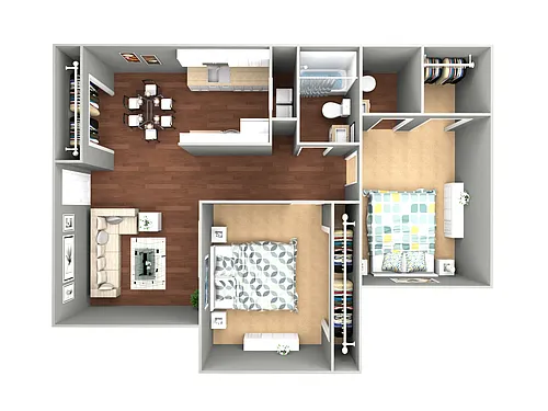 Floor plan Two Bedroom