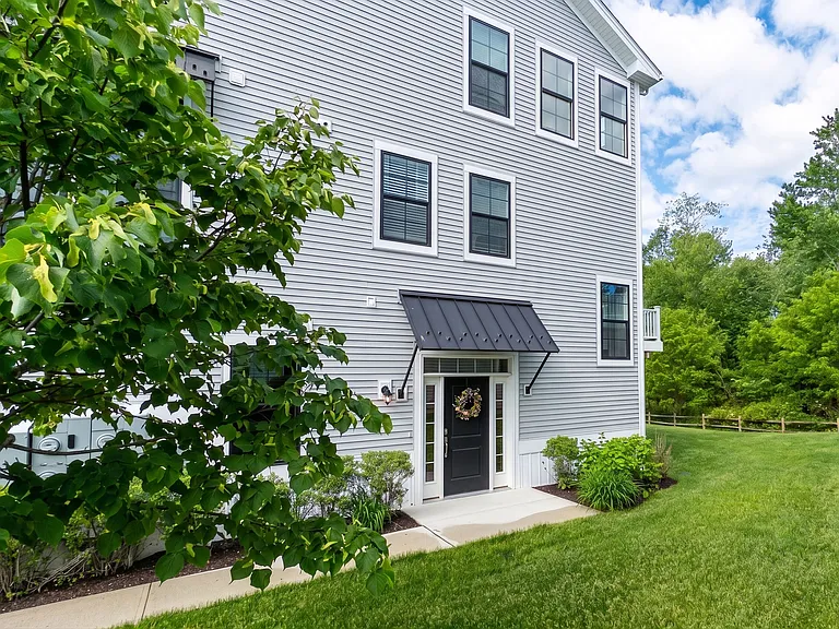 The townhome's front entrance.