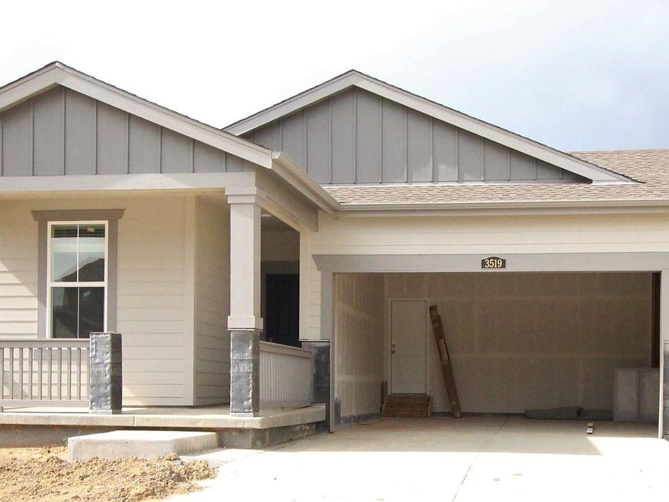 Lovely exterior will soon have stone accents and landscaping. Extended side of garage offers extra storage or work area.