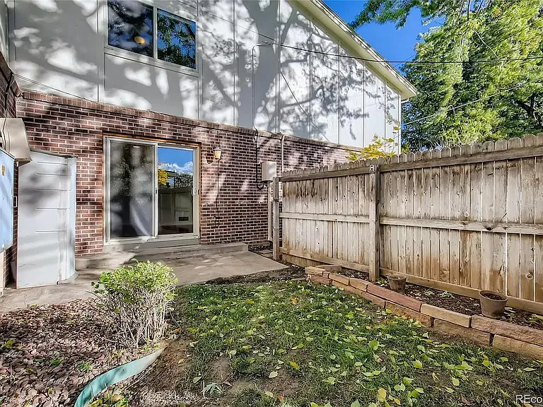 Backyard off the living room