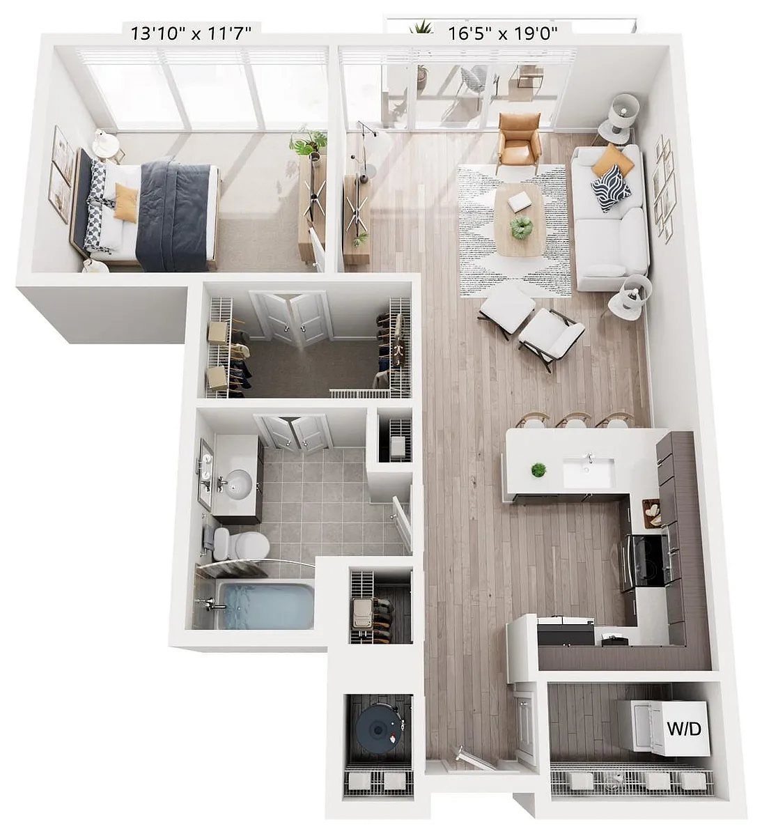 Floor plan 1B