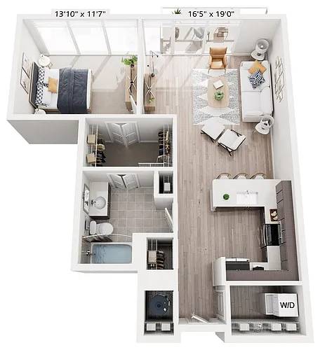 Floor plan 1B