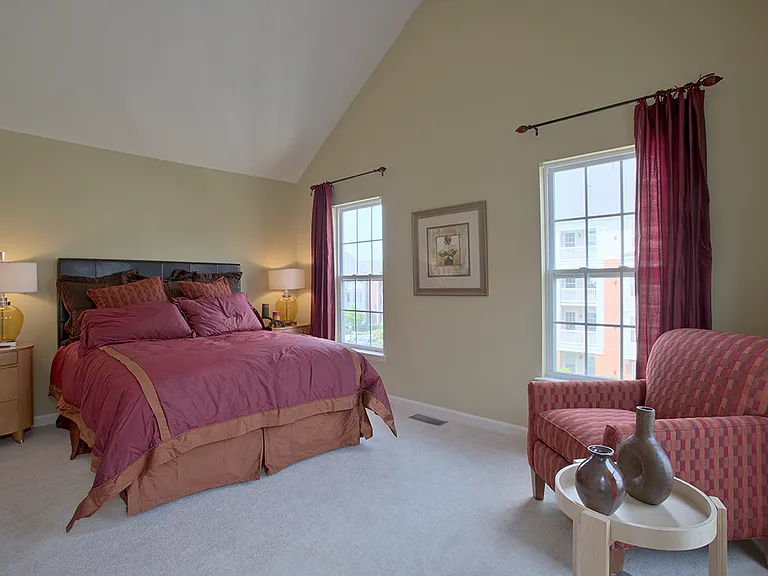 Townhome bedroom (staged)