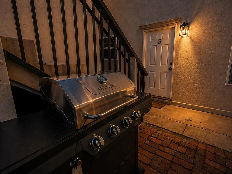 Outdoor BBQ grill for casual cooking and gatherings