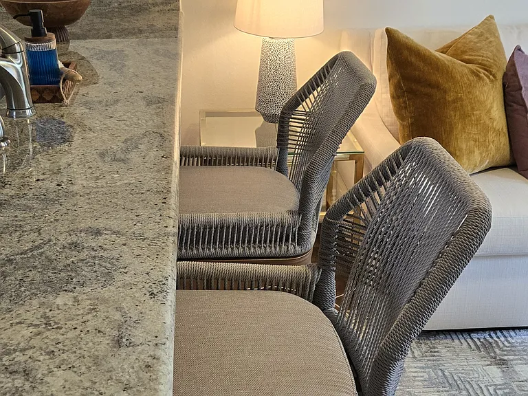 Comfortable bar stools for dining or work at home