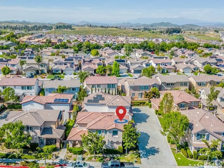 This picture shows the location of the home within the community and the beautiful mountains in the distance.