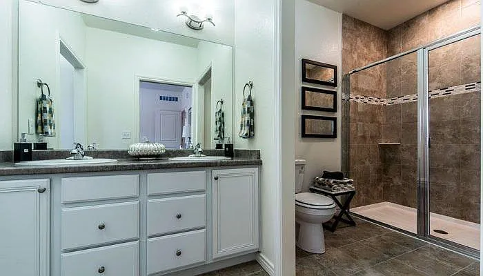 Master Bathroom with walk-in shower.