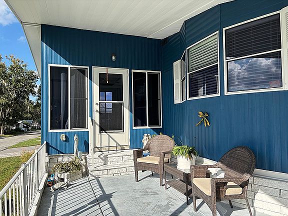 Inviting front porch.