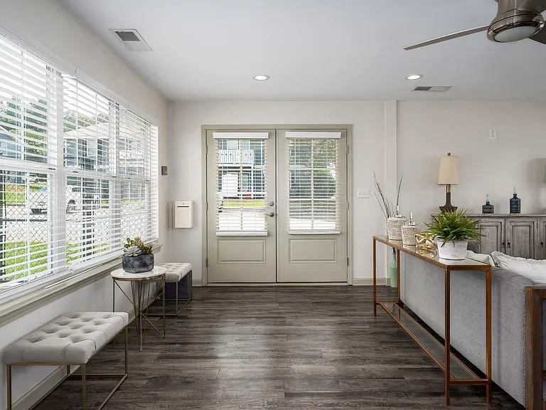 Enjoy time with neighbors in our furnished community room designed for comfort and socializing, professionally operated by Highlands Vista Group.