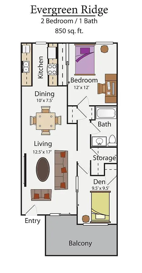 Floor plan 850
