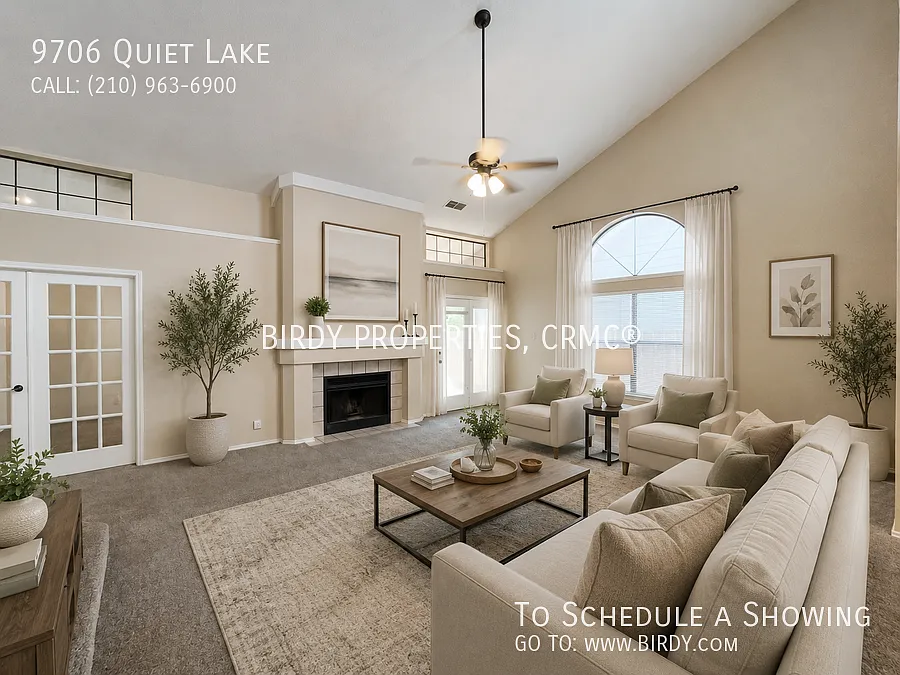 "Charming 4-Bedroom Home with Cozy Fireplace in Serene San Antonio Setting 9706 Quiet Lake" — Photo 2