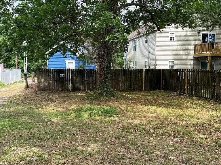 Back of the lot for off street parking.