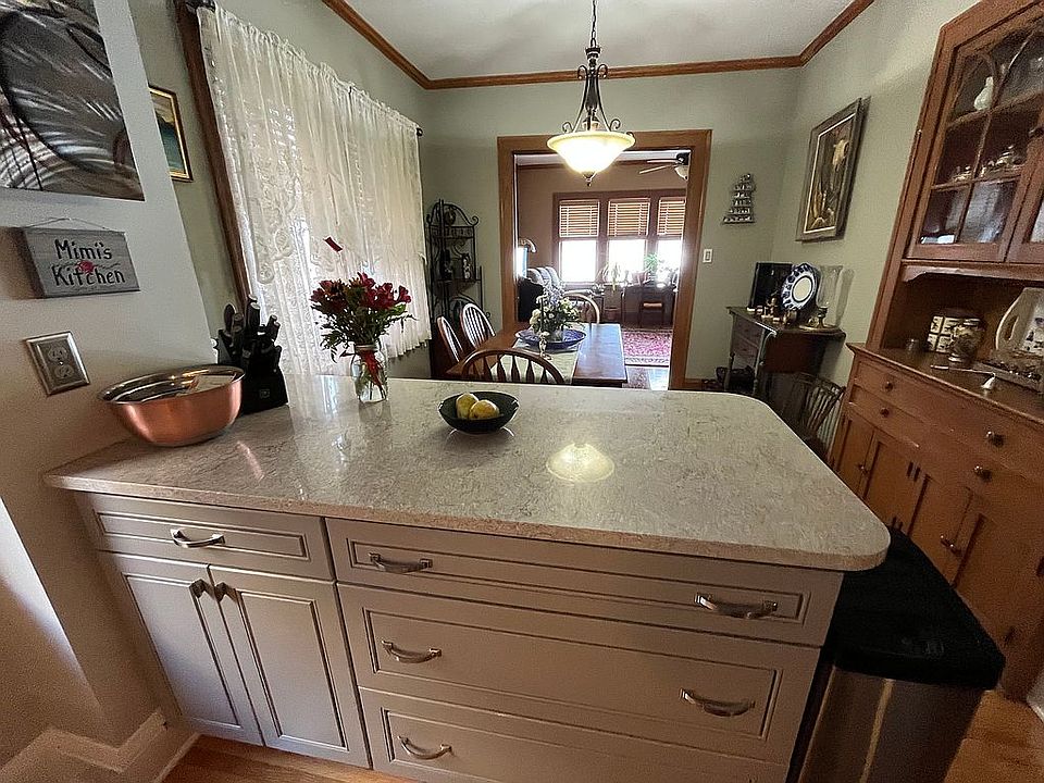 View to lake from kitchen