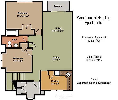 Floor plan Two Bedroom
