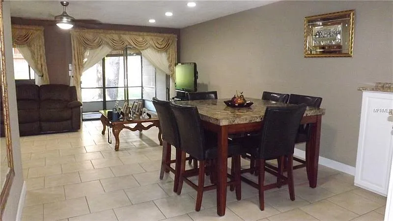 Dining, living combo