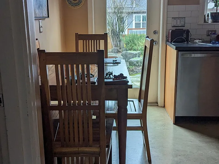 Kitchen view from living room