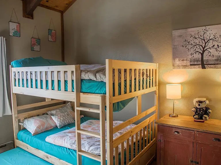 New full over full bunk beds with pull out trundle