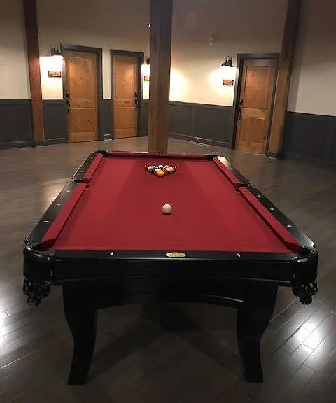 Pool tables on the 3rd and 4th floor