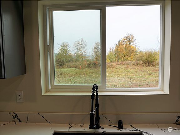 View out kitchen window>