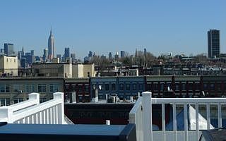Private Rooftop Deck facing NYC