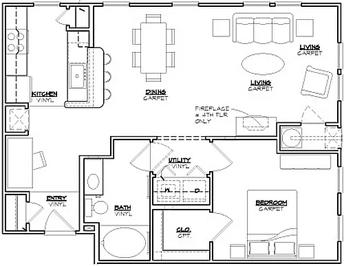 Floor plan Monroe