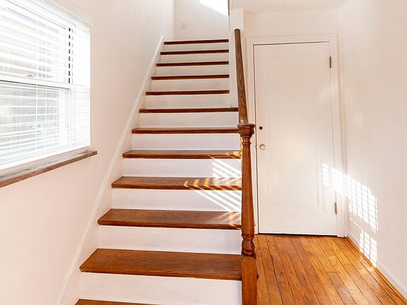 Private entrance to apartment. Secure door to shared basement on right.
