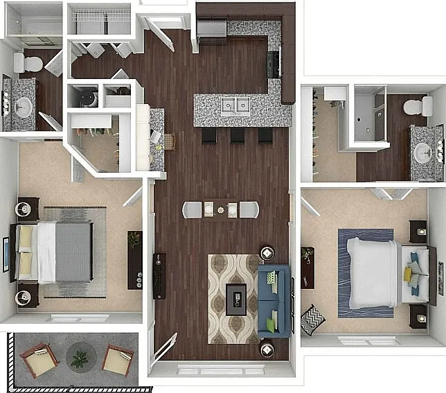 B1 3D Floorplan B1 3D Floorplan