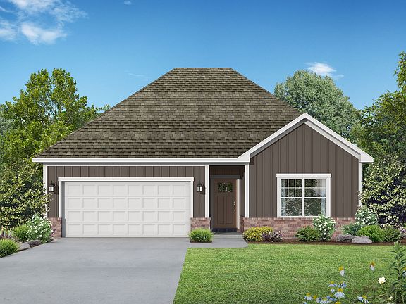Davidson Homes The Asheville D Floor Plan Front Exterior Rendering