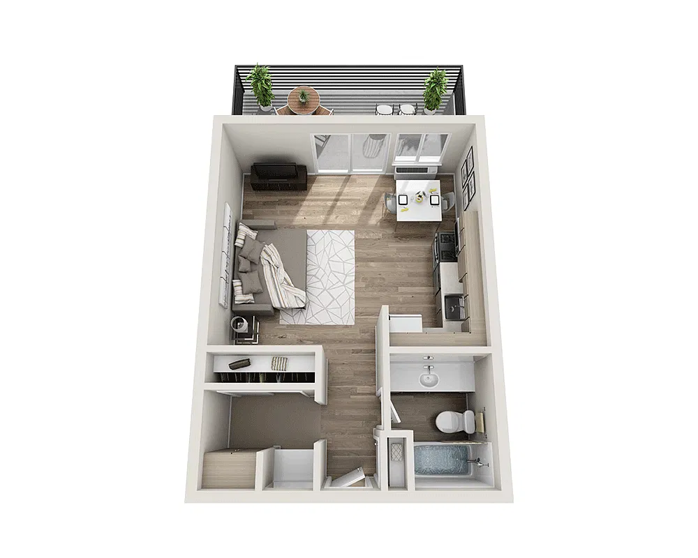 Floor plan Plan E1B