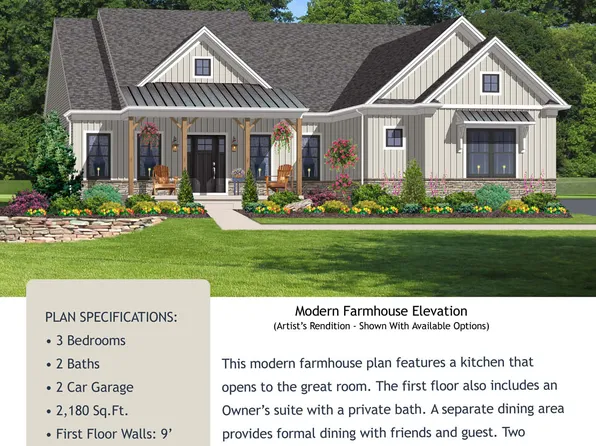 Reagan - Modern Farmhouse Plan, Old Orchard at Stones Crossing