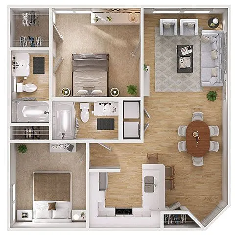 Floor plan B2E-H