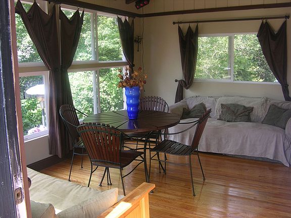 Interior Enclosed Porch with New Windows