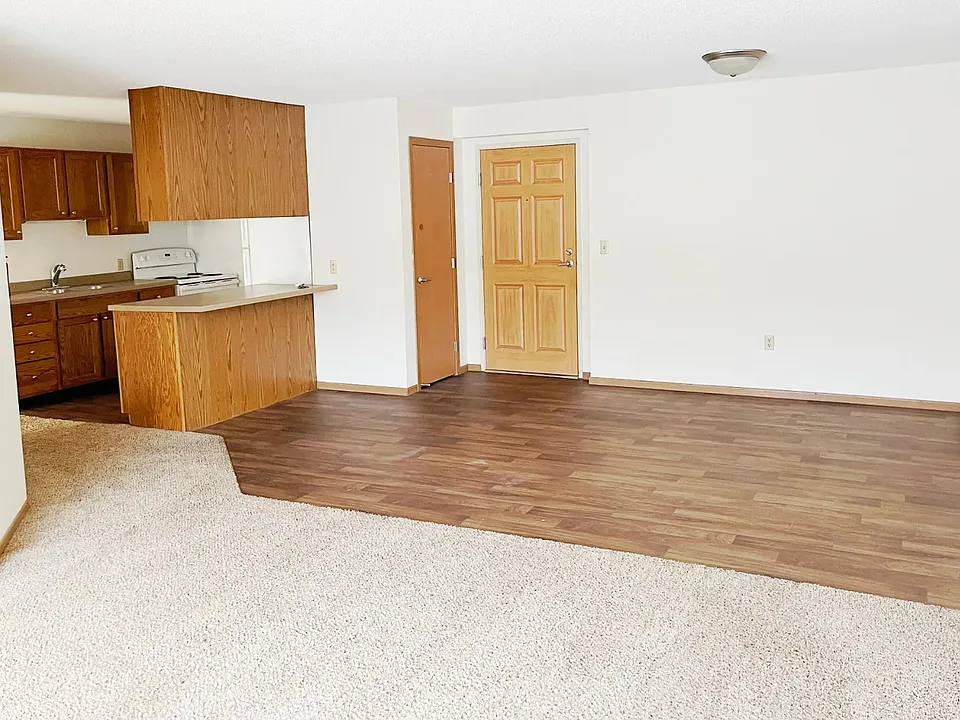 Open Concept Kitchen to Dining to Living Room - 2 & 3 Bedroom Units