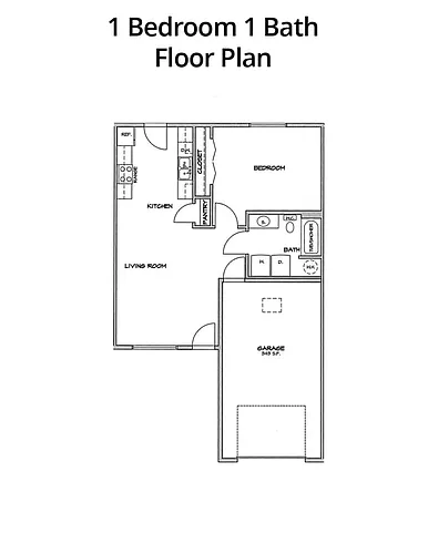 Floor plan 1B/1B